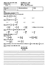 Đề kiểm tra 1 tiết môn Số học Lớp 6 - Tiết 93 - Trường THCS Nam Chính (Có đáp án)